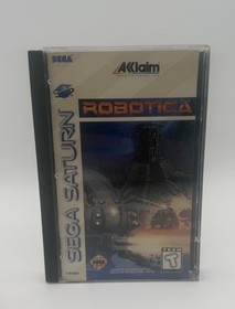 Robotica Sega Saturn CIB Reg Card Unused Broken Hinges Water Dmg