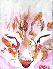 Cat Vibrant Abstract Expressionism Canvas Painting. — photo 10