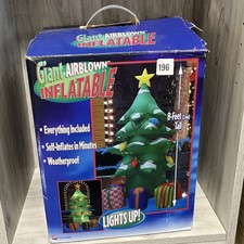 Airblown Inflatable 8 Ft Christmas Tree Bulbs Star Yard Decor Gemmy