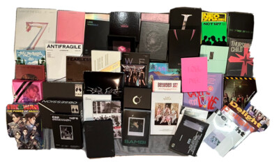 KPOP Album Collection (45 Albums, Season's Greetings, Lightstick)