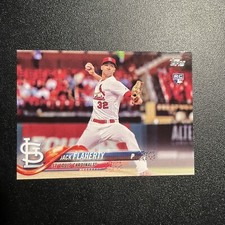 2018 Topps #93 Jack Flaherty Rookie Card St. Louis Cardinals RC. rookie card picture