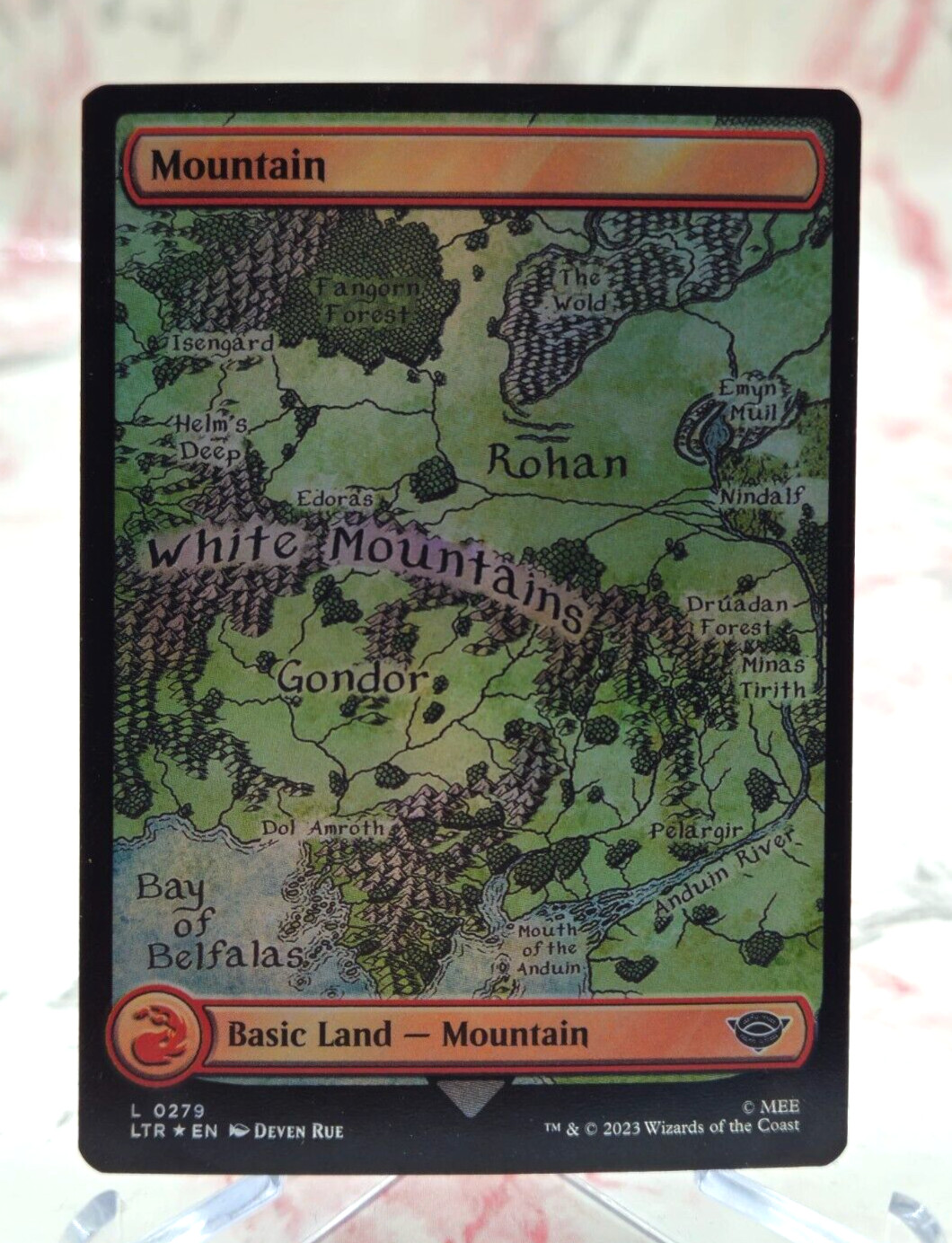MTG Lord of the Rings Mountain 0279 L Foil - LP