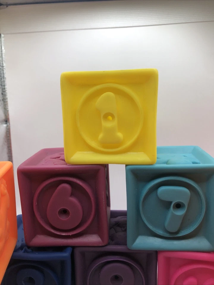 B.Toys–One Two Squeeze Baby Blocks-Building Blocks for Toddlers Baby B. Blocks - Image 4 of 4