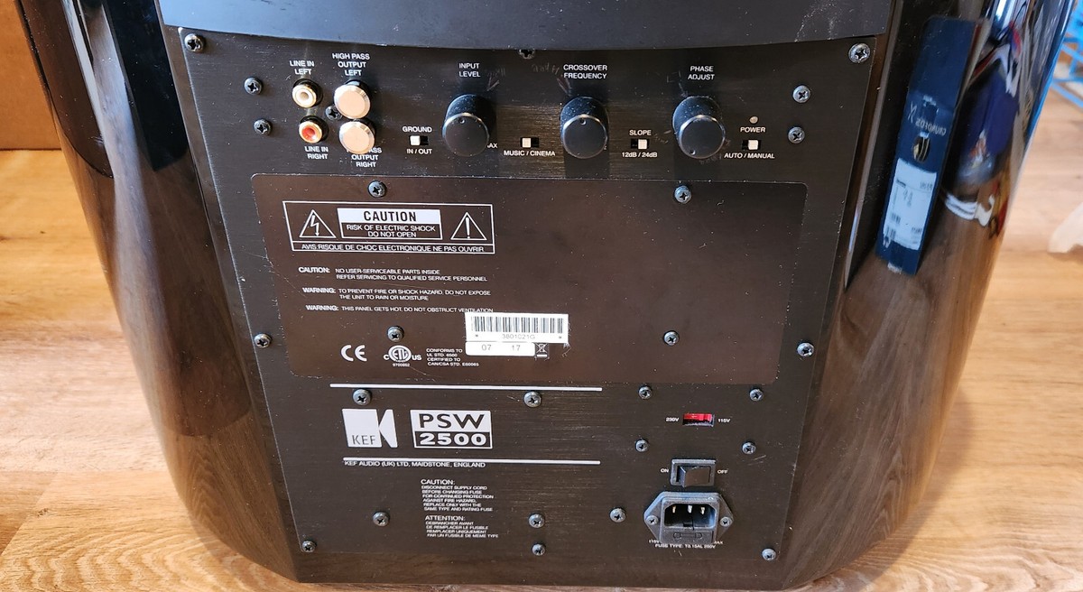 KEF PSW2500 10 Inch 250 Watt Subwoofer | eBay