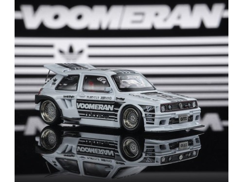 VW Volkswagen Golf MkII - KS Wideboby - blanco / negro - Liberty 1:64 - Imagen 5 de 6
