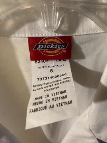 Weißer Dickies Scrubs EDS Junior Unisex 28 Zoll Laborkittel 83403 Größe 8 - Bild 3 von 5
