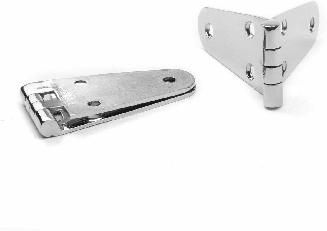 4X Marine Stainless Steel Boat Hinges Folding Heavy Duty Cabinet Hinges