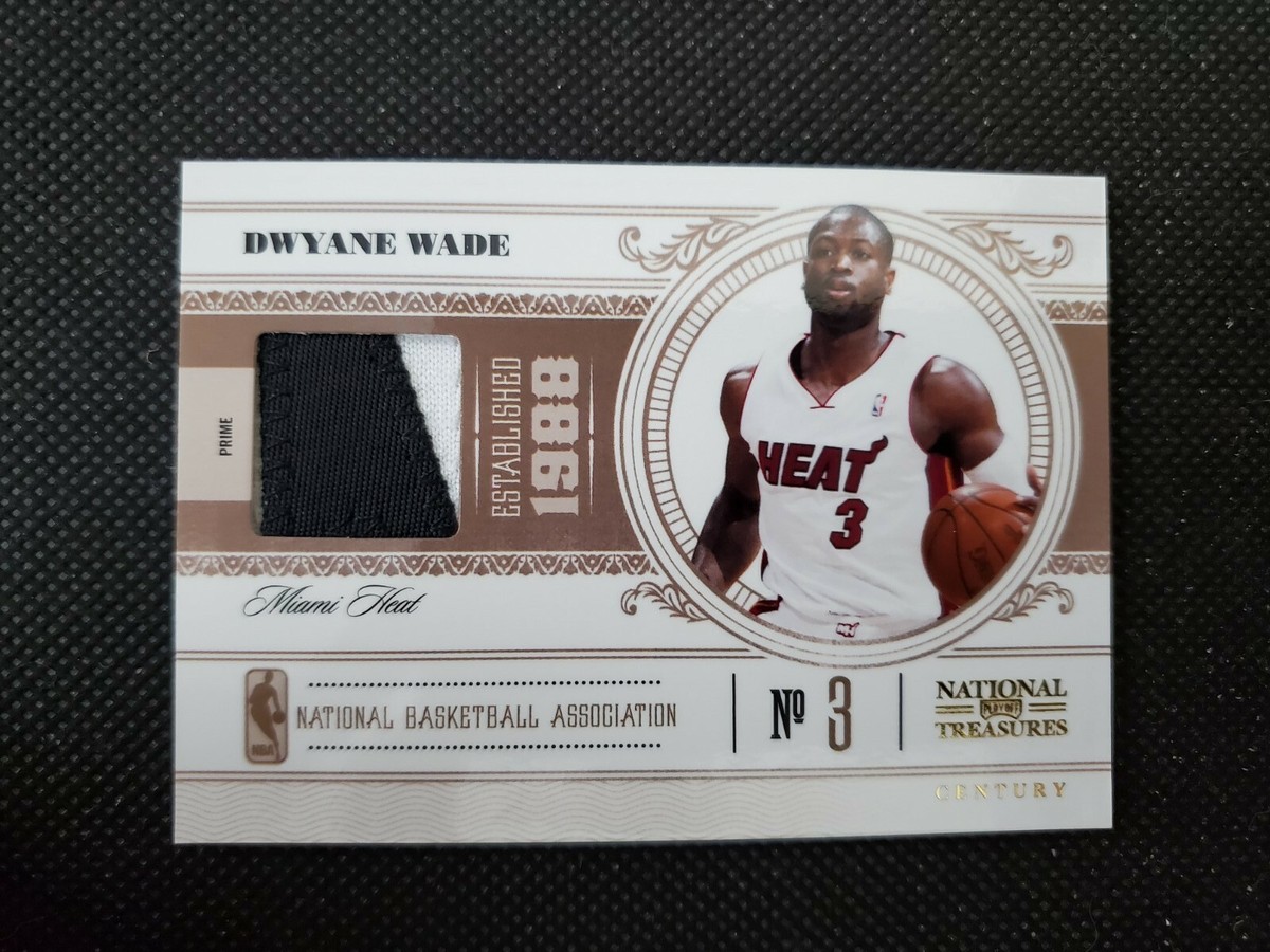 2010-11 DWYANE WADE NATIONAL TREASURES CENTURY PRIME PATCH SP