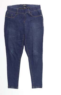 Everyday Essentials Damen blau Baumwollmischung Jegging Jeans Größe 12 L30