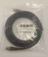 Black RG6 HD-SDI Video Cable With Two Male BNC Connections 75 Ohm   10'