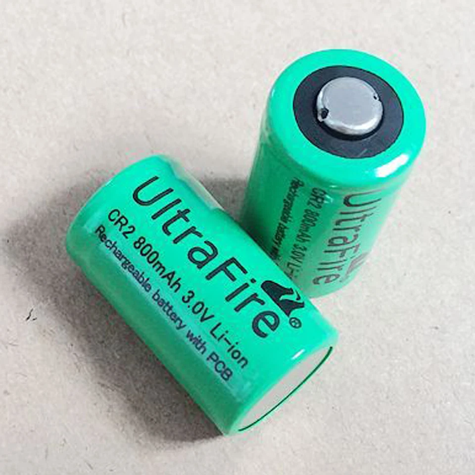 Baterías recargables UltraFire CR2 800mAh 3.0V Li-ion 4 piezas NUEVAS EE. UU. Foto 4 de 4