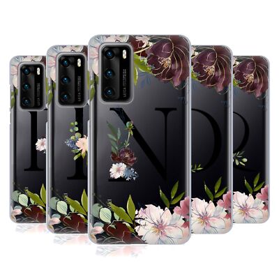 OFFICIAL NATURE MAGICK FLORAL BLACK MONOGRAM 2 SOFT GEL CASE FOR HUAWEI PHONES 4