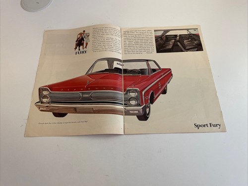 1966 Plymouth Barracuda Fury Belvedere Automobile Dealer Information Booklet