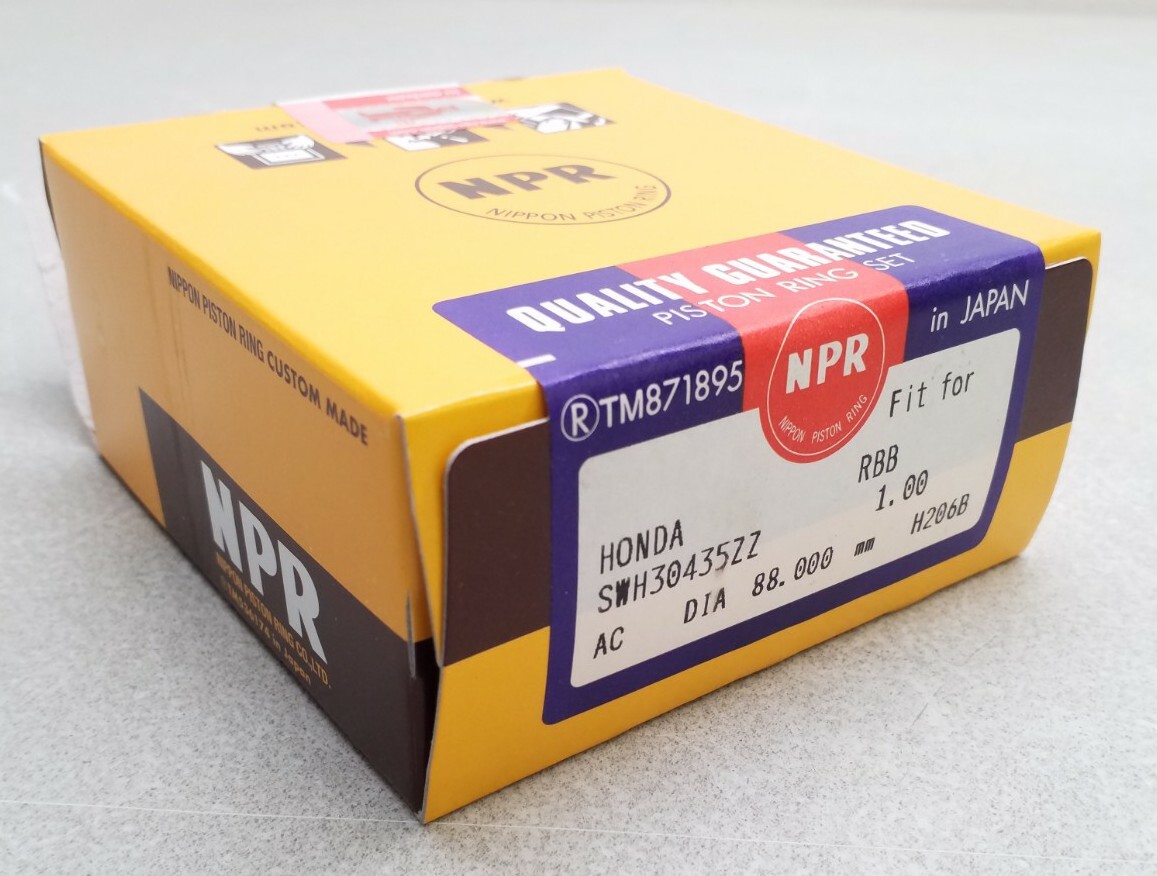 SWH30435ZZ NPR Piston Ring Set 1.00 Fits Acura 2.4L DOHC 4CYL 88.00MM