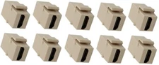 RiteAV HD 2.0 Ivory Keystone Adapter Coupler Female-Female (10 Pack)
