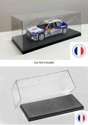2 Boite Vitrine 1/18 Socle Blanc Exclusivité Bfc Neuf MADE IN