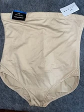 Maidenform Tummy Solutions 1854 Beige Hi Waist Brief XL