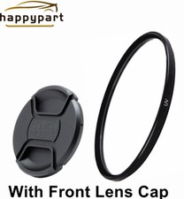 77mm HD UV Filter With 77mm Front Lens Cap Cover for All Camera Lens Protection