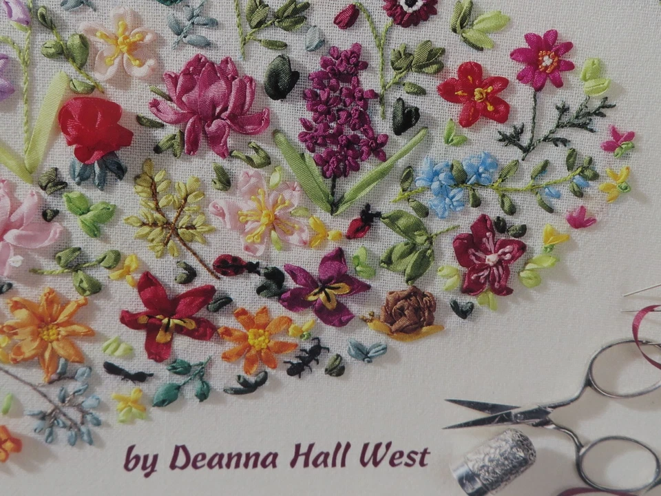 An Encyclopedia of RIBBON EMBROIDERY FLOWERS  Instruction Booklet #3405 - Image 3 of 4