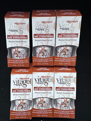 Harmony Gelish VitaGel Recovery Nail Strengthener LED/UV Light Cured 0.5oz -6Pcs