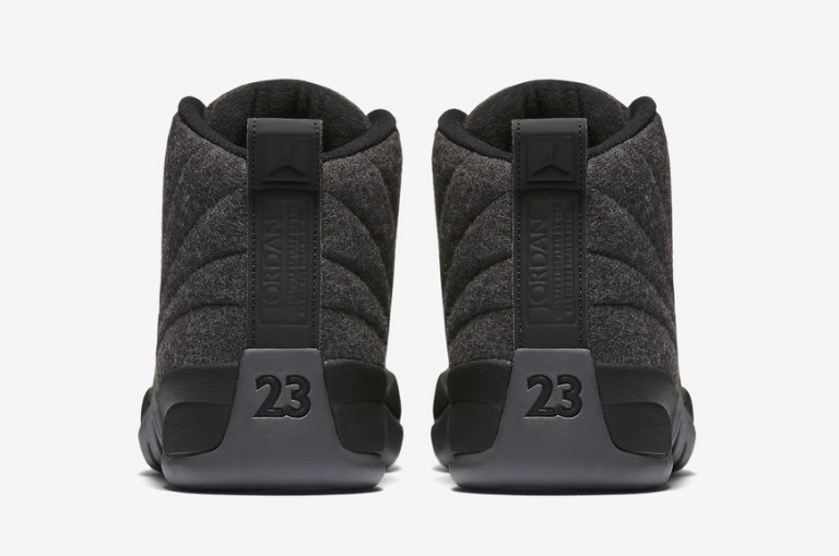 Nike MEN'S AIR JORDAN 12 Retro Wool Dark Grey/Metallic Silver SIZE