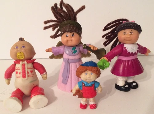 Vintage 1990's Cabbage Patch Kids PVC Figurines Set of 4