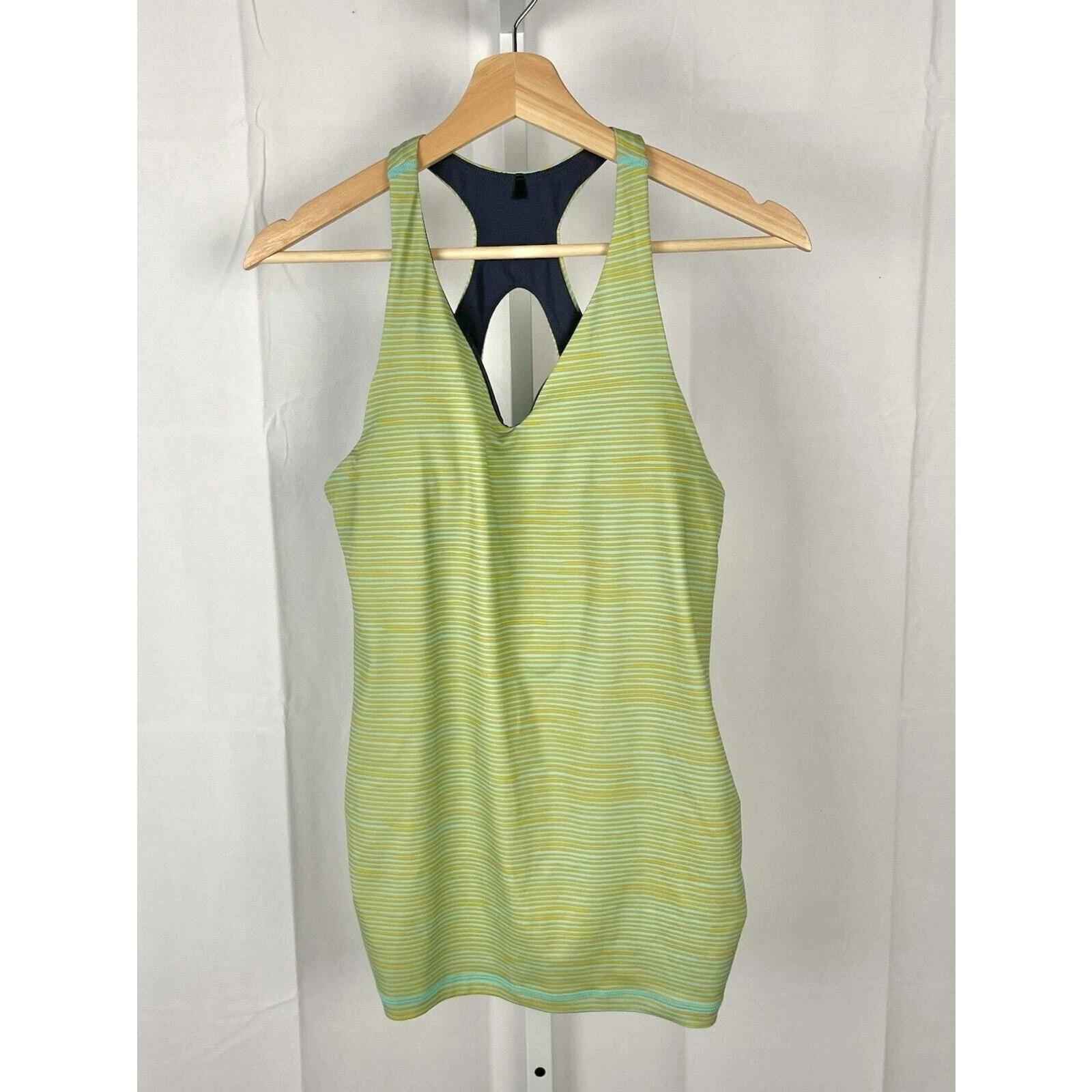 prana locano v-neck racerback sleeveless padded tank-top