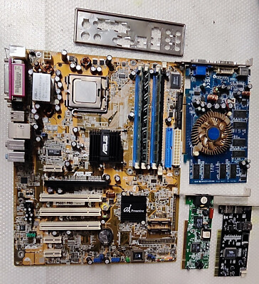 ASUS P5GD1 PRO Motherboard Bundle - Pentium 4 3.2GHz SL7PW + 512MB DDR RAM GPU