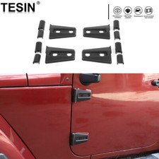 Black Exterior Door Hinge Abs Cover Trim Parts For Jeep Wrangler Jk 07-18 2doors Black Exterior Door Hinge Abs Cover Trim Parts For Jeep Wrangler Jk 07-18 2doors