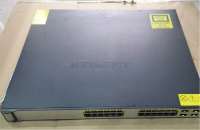 Cisco Catalyst 3750G WS-C3750G-24TS-E1U 24-Port Switch Tested Used io