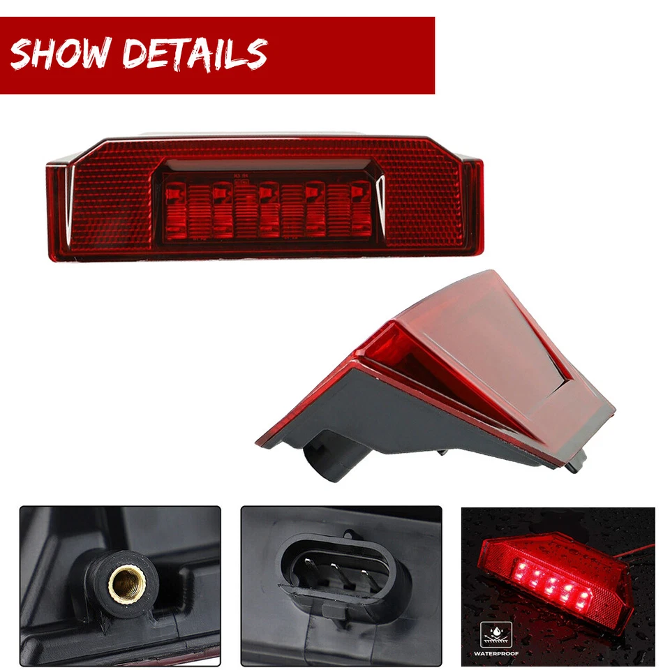 Luces de freno traseras LED UTV lente roja izquierda+derecha para Polaris Ranger 900 XP 1000 2013-20 Foto 3 de 4