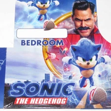 2020 SONIC THE HEDGEHOG MOVIE UK CINEMA BEDROOM HANGER FILM CUP MEAL HOLDER
