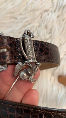 BRIGHTON WOMEN’S Golf Belt BNWOT size 30 color dark brown see all photos BRIGHTON WOMEN main image 2