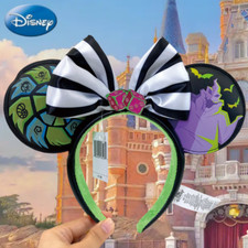 Disney- Park Headband Glow In The Dark Oogie Boogie Bash Minnie Mouse Ears Gift