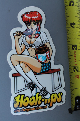 Hook-Ups Skateboard Anime Chicken Sexy Girl Z87A Vintage