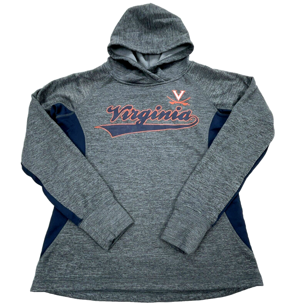 Virginia Cavaliers Hoodie Women Small Gray Sweatshirt Sweater UVA