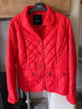 Red Feraud Quilted Jacket Size 16