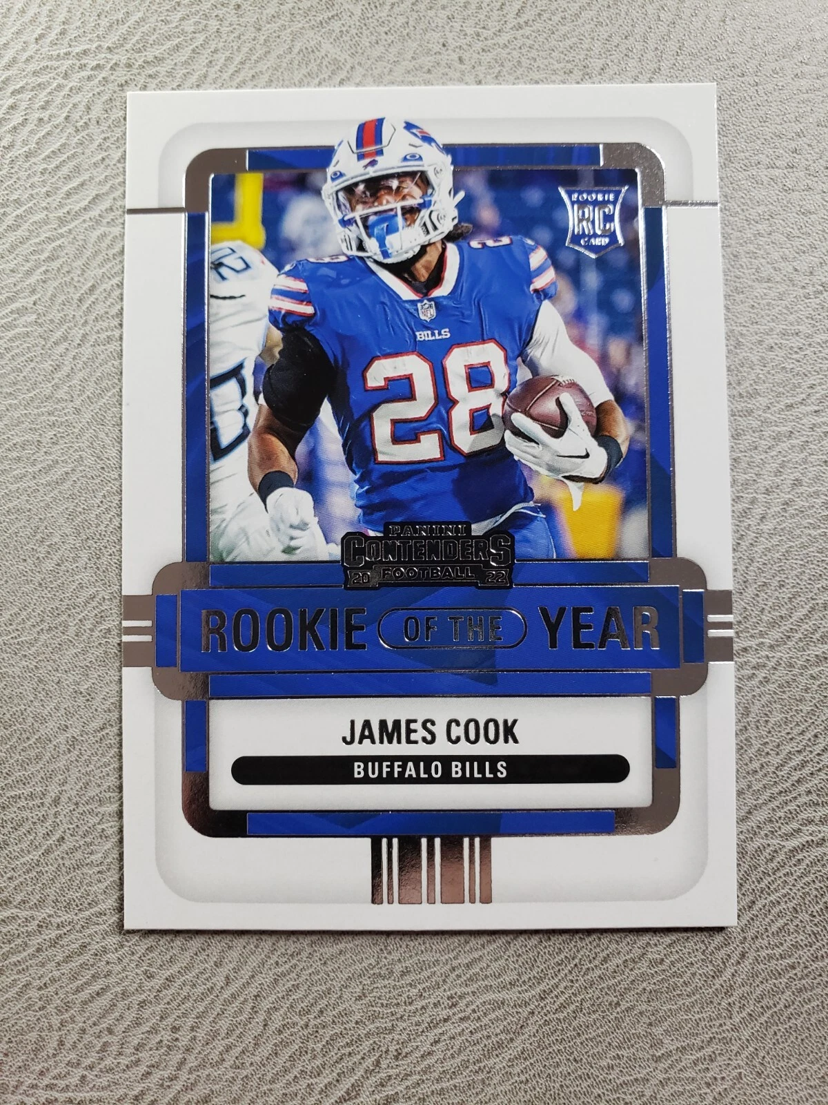 2022 Panini Contenders Football James Cook Rookie Of The Year Base #ROY-JCO