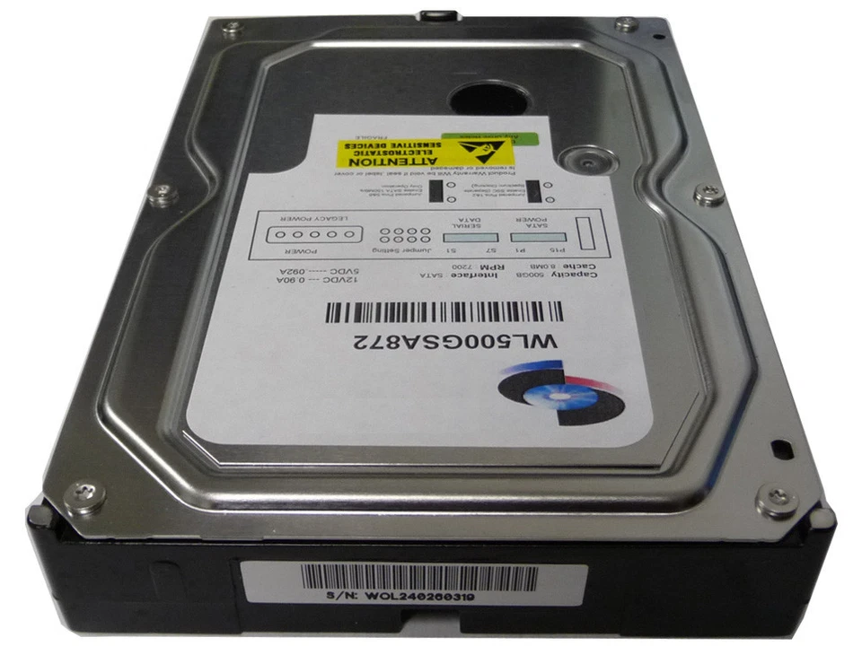 WL 500GB 8MB Cache SATA 3Gb/s 3.5" Desktop Hard Drive for CCTV DVR, Desktop PC - Image 3 of 4
