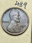1922-D LINCOLN WHEAT CENT, LOW MINTAGE SEMI-KEY DATE, #489