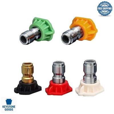 #ad 5 Piece Pressure Washer Nozzle Tips Set Multiple Spray Angles 4.0 GPM Quic... $17.74