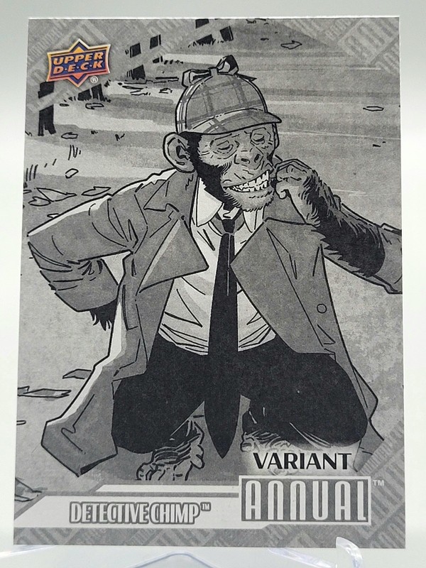 2025 DC ANNUAL DETECTIVE CHIMP VARIANT COVER TRADING CARD UPPER DECK 49 batman