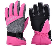 Kids Winter Snow Ski Gloves-3M Thinsulate Small Fits: 6 9years old Pink