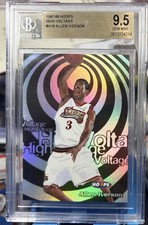 BGS 9.5 1997-98 Hoops High Voltage Allen Iverson No. HVA Pop 1 Only 2 Psa 10’s 