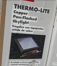 Fixed Copper Pan-Flashed Skylight with Tempered Glazing By VELUX.