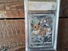 Pokemon Cards promo sr ar eevee v chr vmax secret 210/184 ex graded art card b36