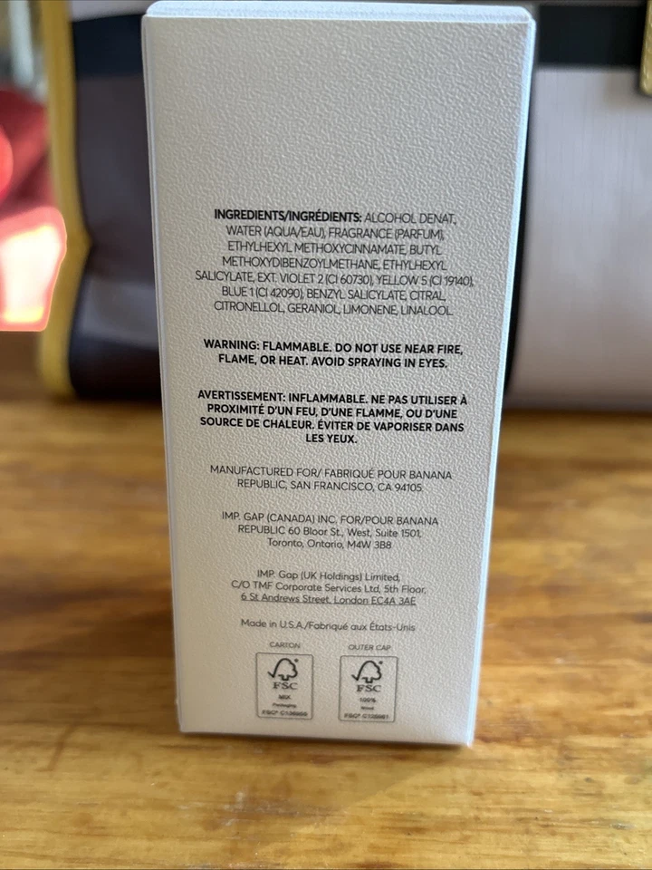 Banana Republic BIG SUR CEDAR • 2 oz • Nuevo sellado Foto 3 de 3