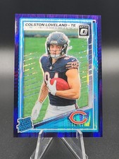 2025 Panini Donruss Optic Colston Loveland #204 Rated Rookie Purple Shock Bears