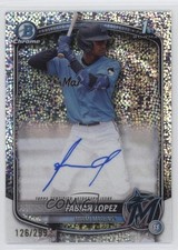 2025 Bowman Chrome Prospect Speckle Refractor 126/299 Fabian Lopez Auto 1n7x