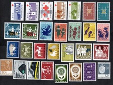 Netherlands 1963-64  stamps Mi#801-812+813-29 MH CV=23$